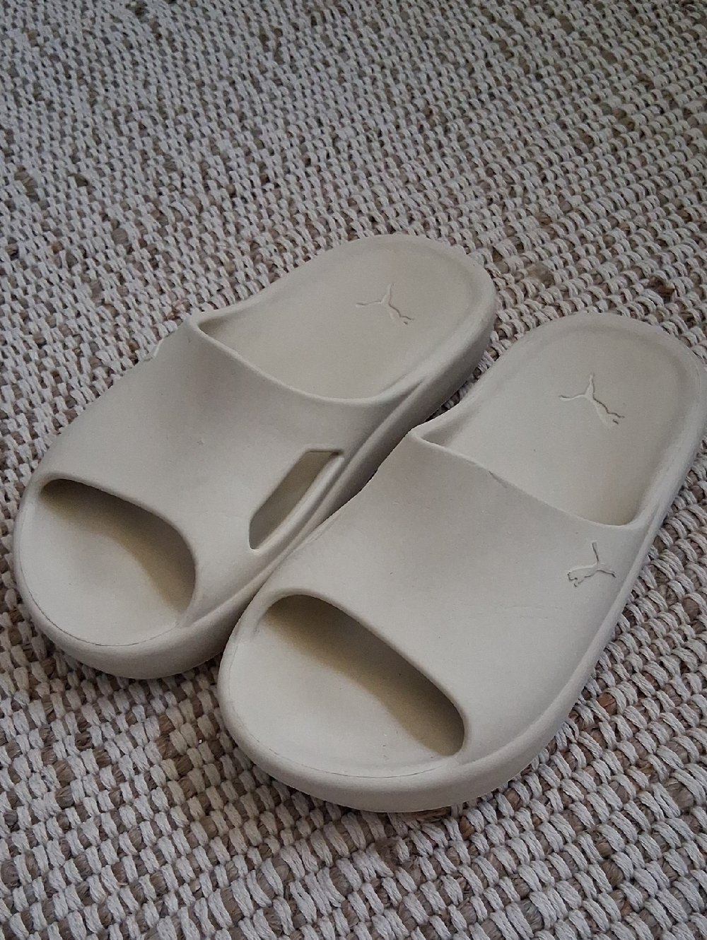 Puma Cream Slip-On Foam Slides